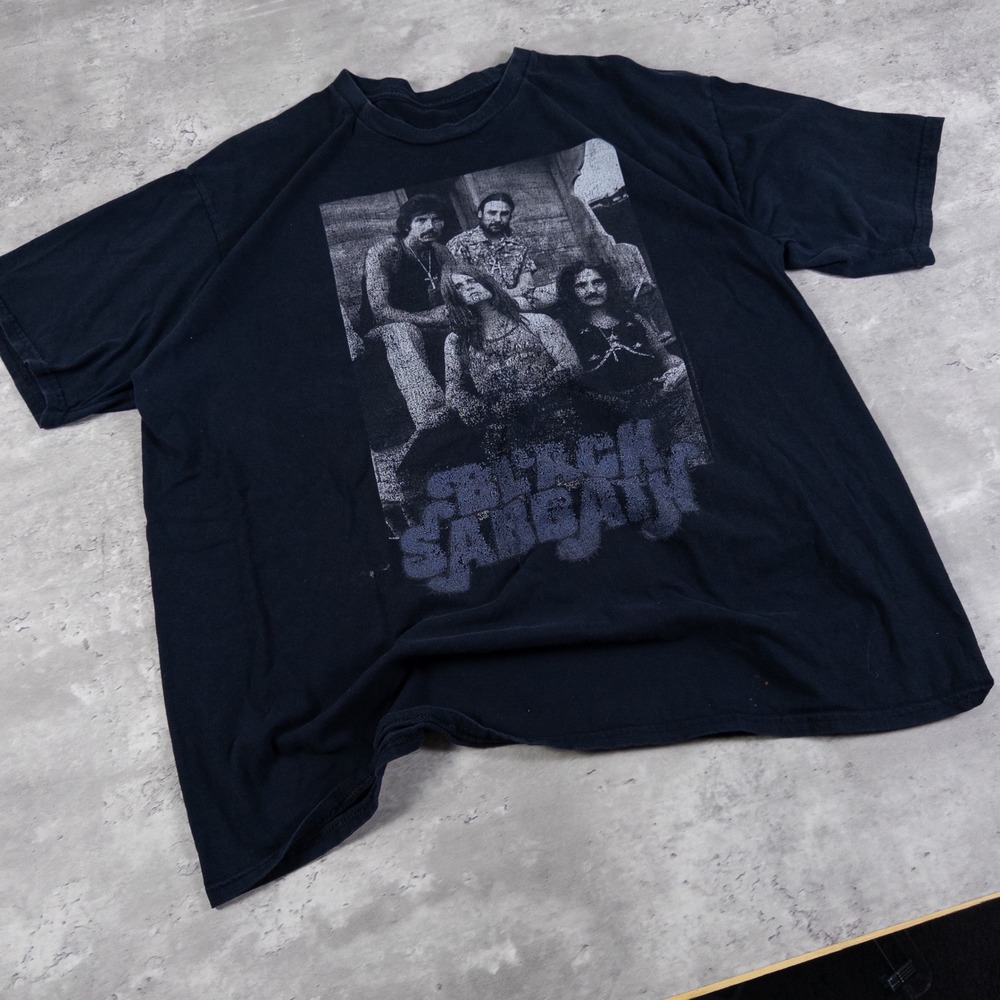 vintage black sabbath band tee boxy faded mens 2xl